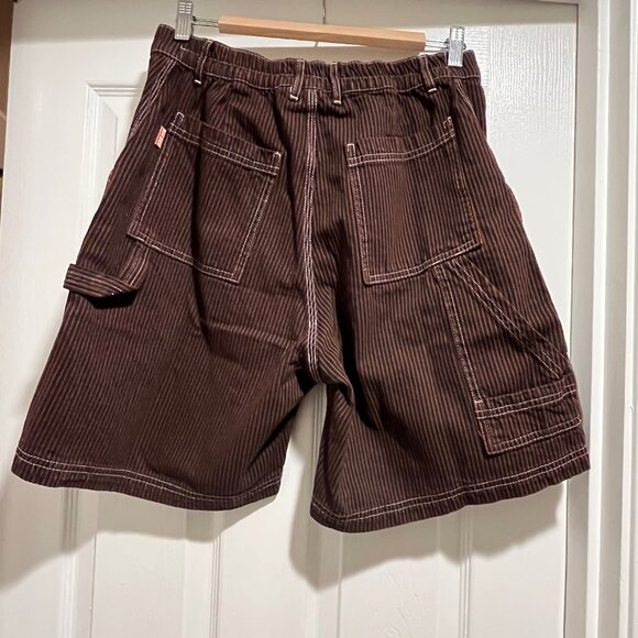 Big Bud Press Carpenter Shorts Railroad Stripe NEW, M - Picture 6 of 6